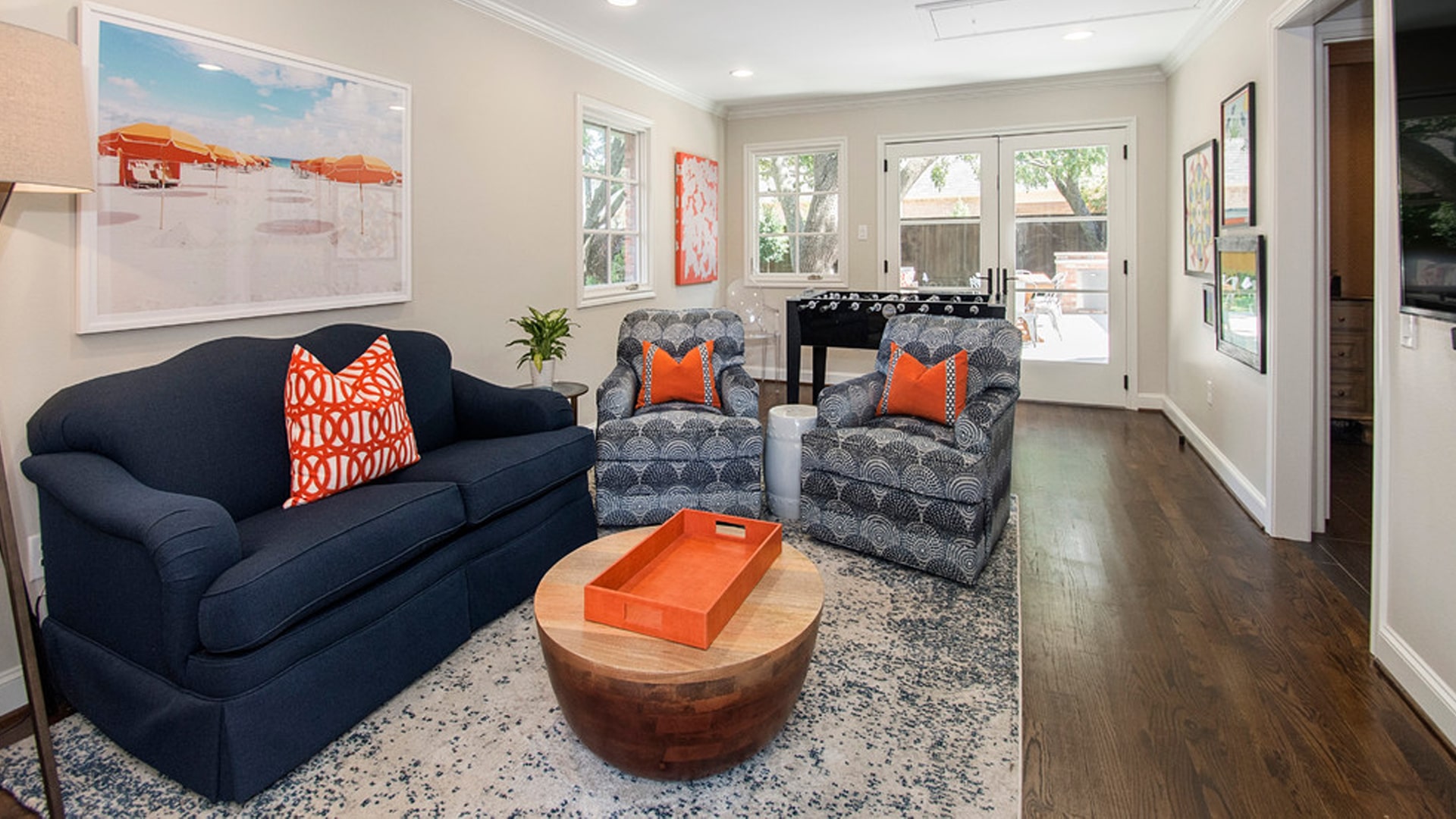 Living room garage remodel