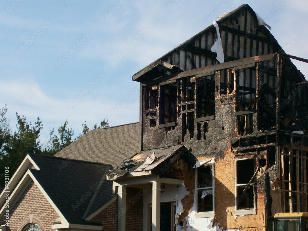 Fire Damaged home